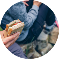 sandwich snacks for Cycle Trail