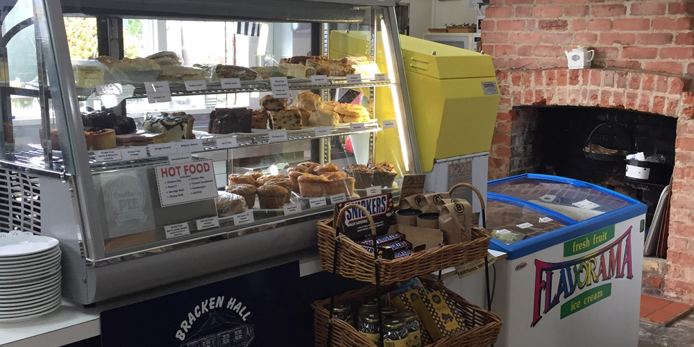 Bracken Hall Cafe food cabinet