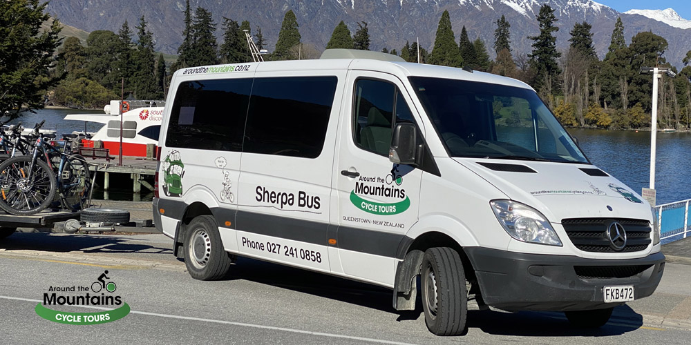 Around the Mountains Cycle Tours van