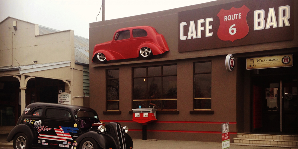 Route 6 Outside with car