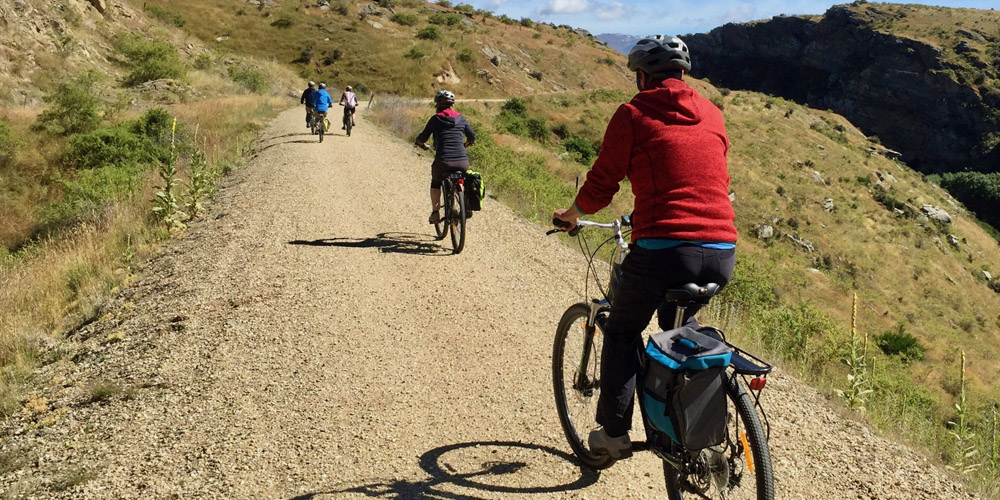 Sidetracks biking along track